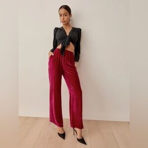 Reformation Wes Velvet Pant